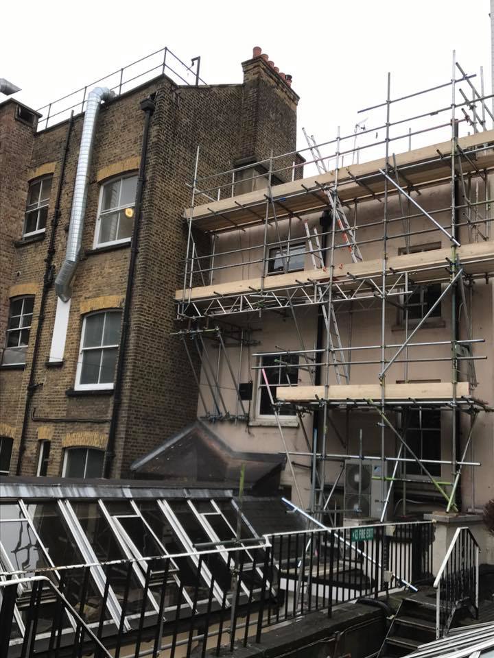 Domestic Supported Scaffolding with Toe Boards from Next Generation Scaffolding Ltd